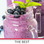A delectable blend of blueberries and pineapples creates the ultimate blueberry pineapple smoothie.