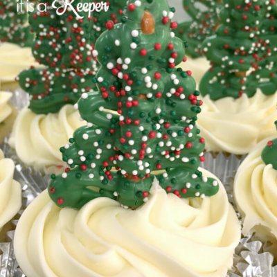 Christmas Tree Cupcakes – an easy and fun Christmas dessert