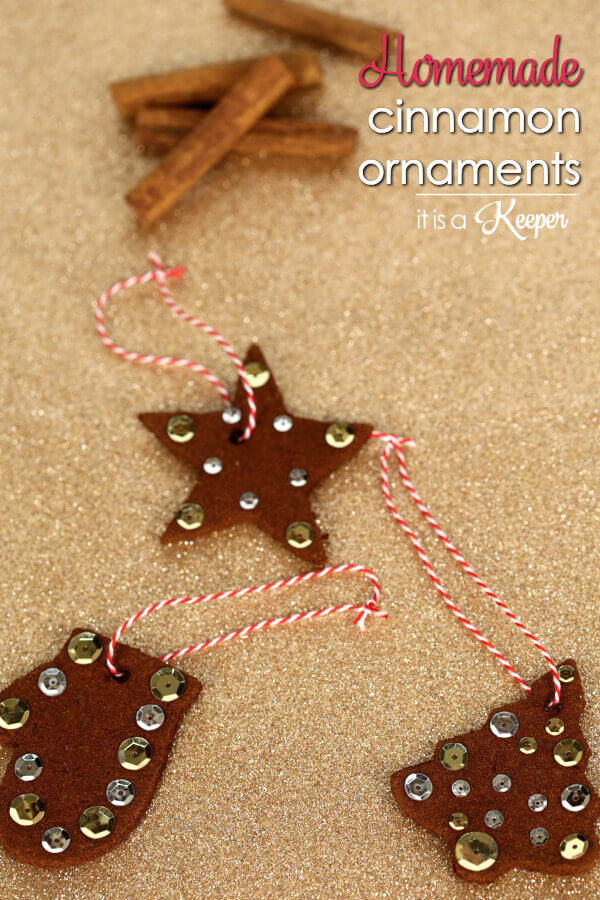 Cinnamon Ornaments – an easy Christmas craft for kids that has only 3 ingredients