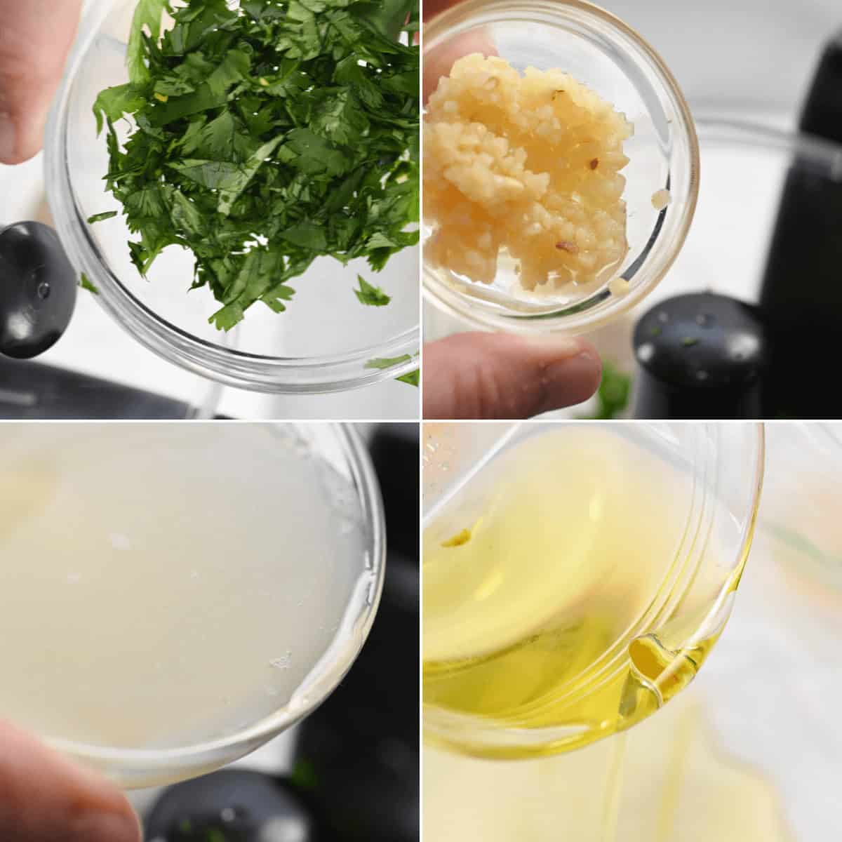 Preparing the marinade for the mojo pork.