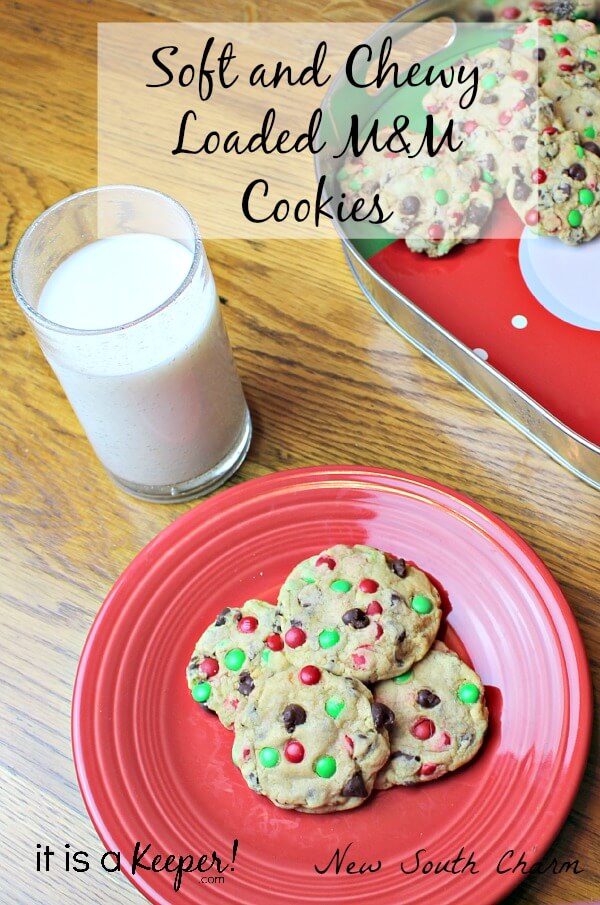 These Soft and Chewy Loaded M&M Cookies is an easy cookie recipe