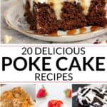 collection of Poke cake recipes