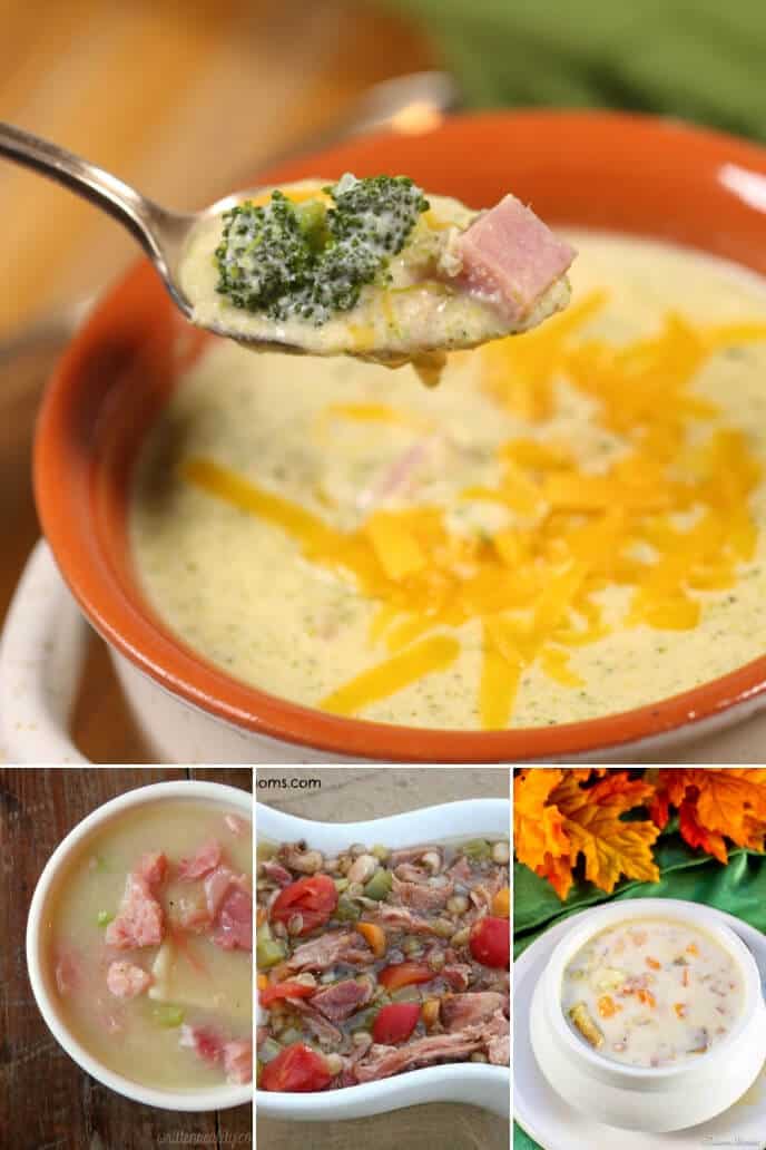 Collection of leftover ham soup recipe