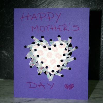 Ribbon Laced Mother's Day Card