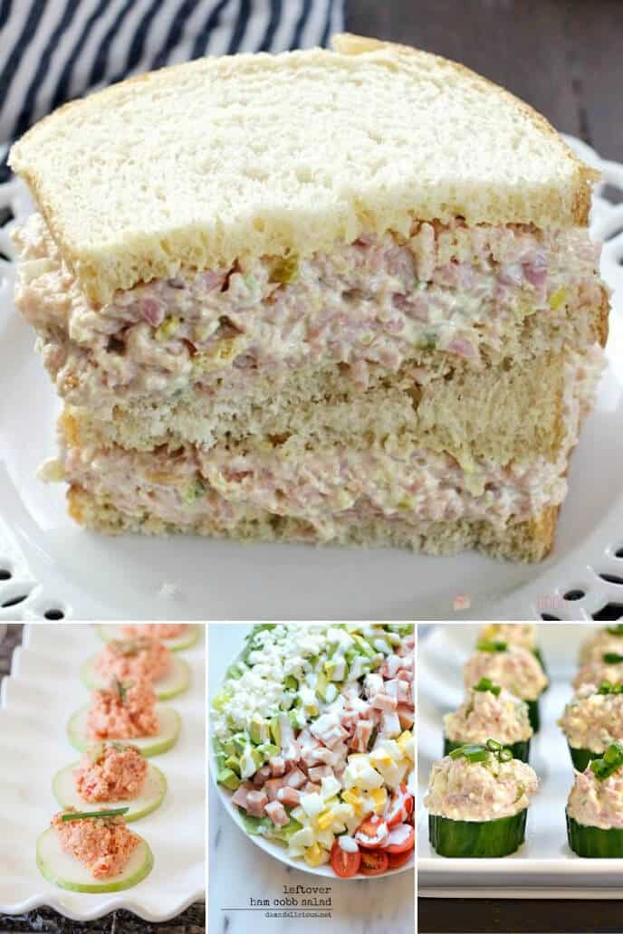 collection of leftover ham salad recipes