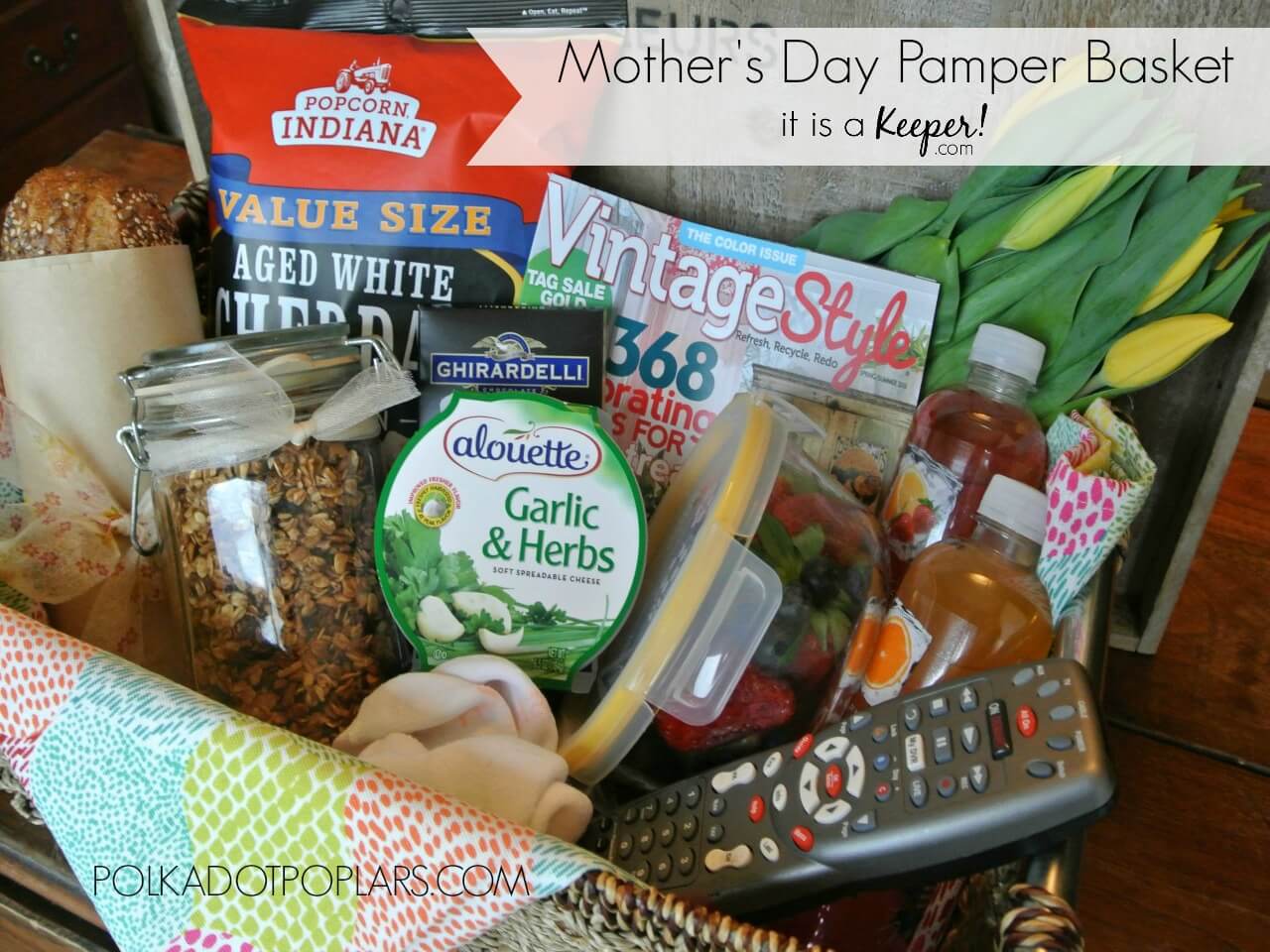 This Mother's Day Basket is the perfect homemade gift
