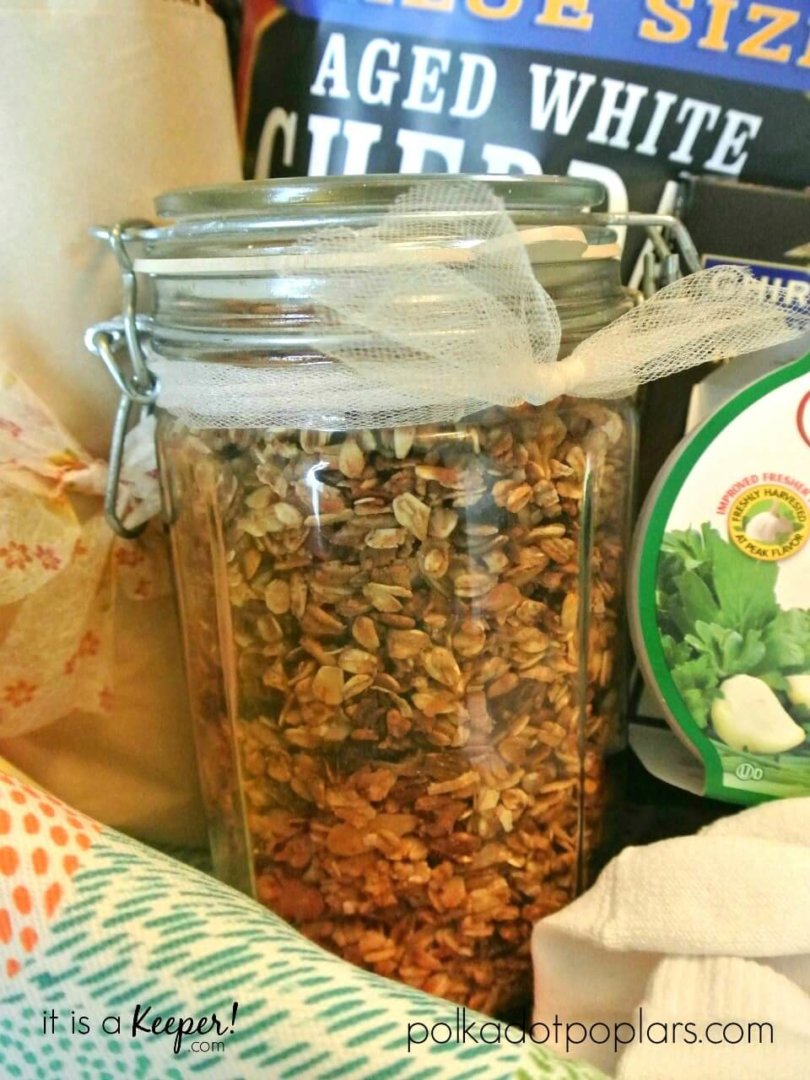 Nutty Granola in a jar. 