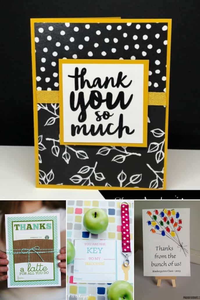 A collection of ideas for handmade cards teachers appreciation day