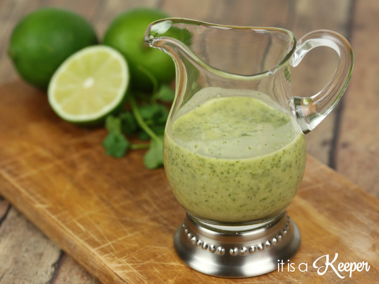 Cilantro Lime Vinaingrette - This flavorful Mexican inspired salad dressing recipe is bright and flavorful 