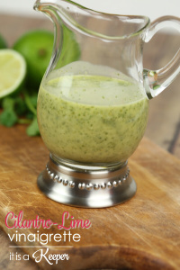 Cilantro Lime Vinaingrette - This flavorful Mexican inspired salad dressing recipe is bright and flavorful
