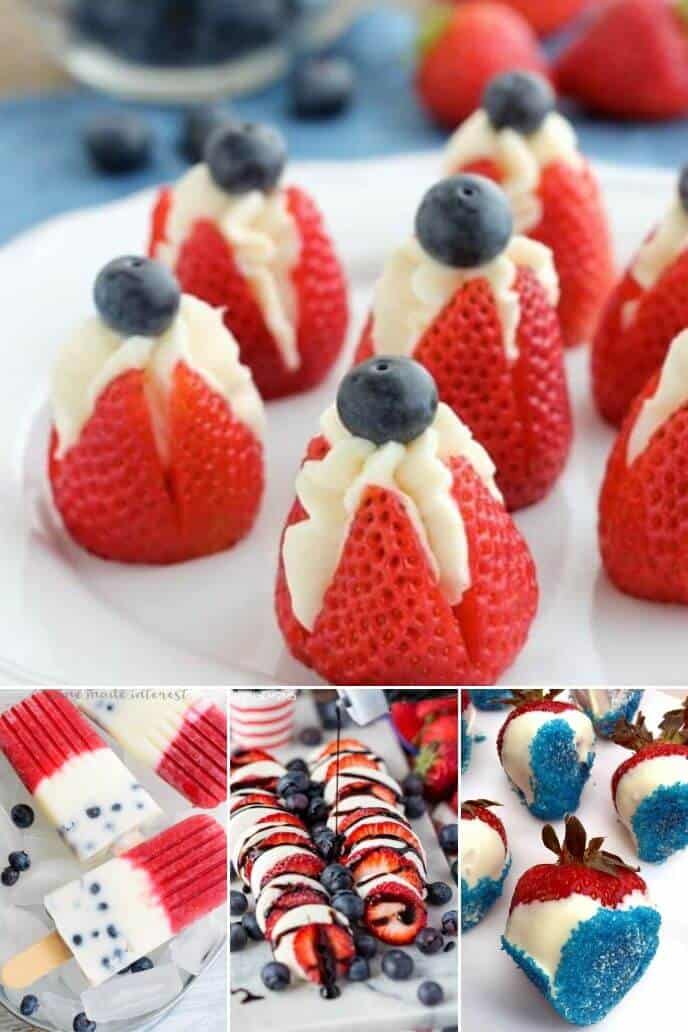 Collection of Cold 4th of July Desserts