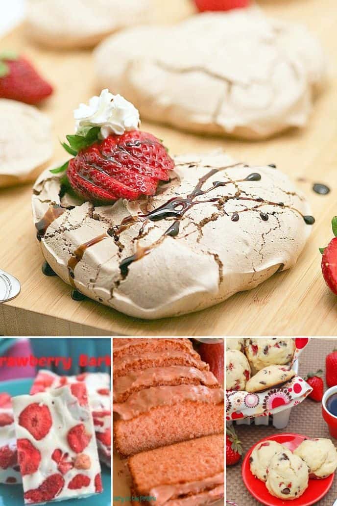 Collection of Recipes with Strawberries