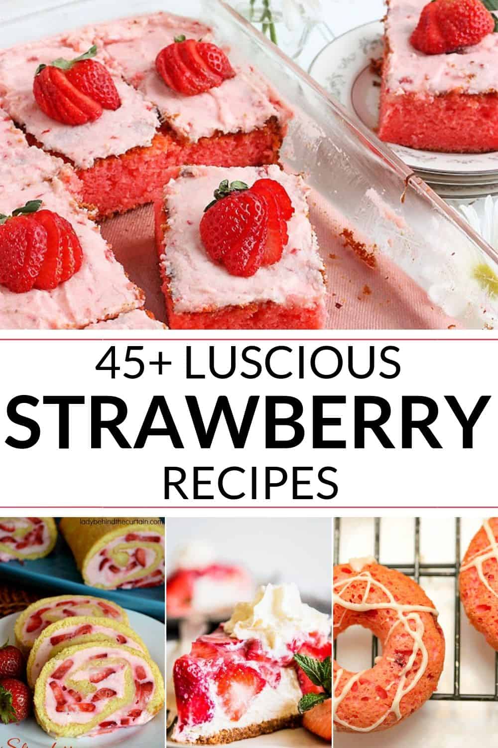 Collection of Recipes with Strawberries