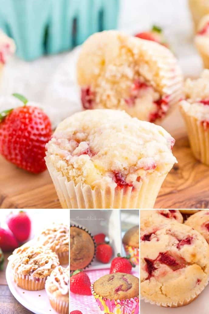 Collection of Strawberry Muffin Recipes
