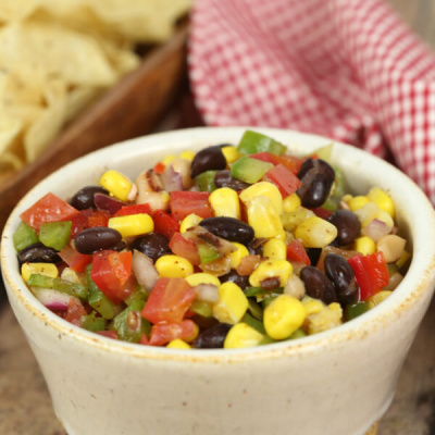 Cowboy Salsa - this easy appetizer recipe is always a huge hit