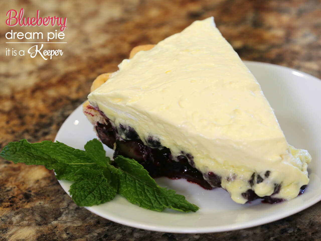 Blueberry Dream Pie - this easy dessert recipe is one of my all time favorite pies
