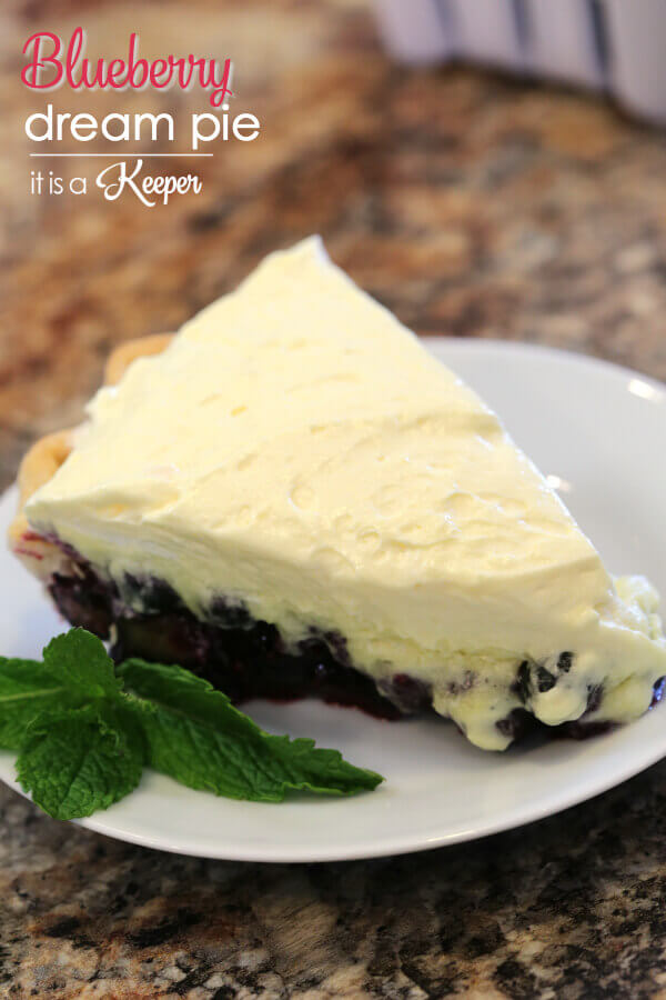 Blueberry Dream Pie - this easy dessert recipe is one of my all time favorite pies