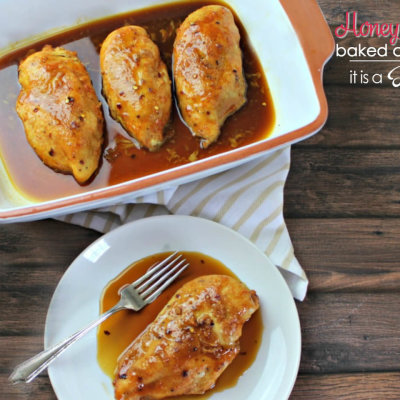 Honey Garlic Baked Chicken Recipe - this is an easy dinner idea