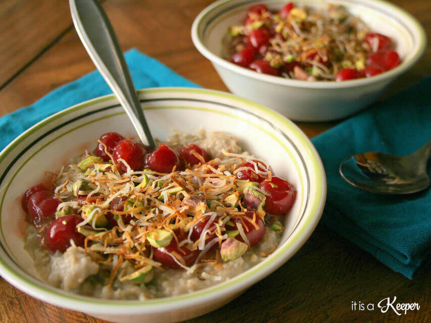 This overnight Slow Cooker Oatmeal will quickly become one of your favorite easy crock pot recipes. It's one of the best slow cooker recipes of all time. 