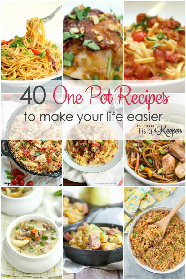 One Pot Recipes to Make Your Life Easier