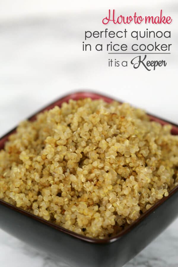 How to make perfect quinoa in a rice cooker