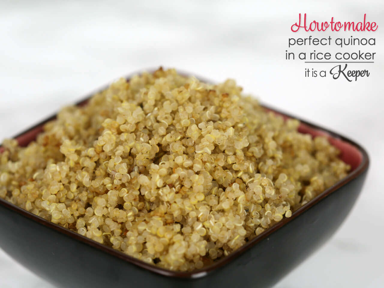 How to make perfect quinoa in a rice cooker
