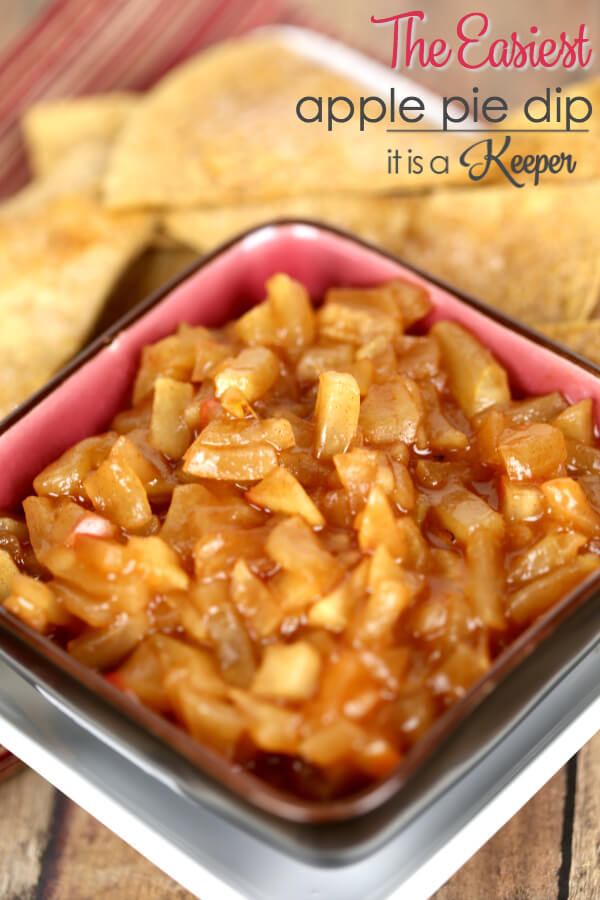 Apple Pie Dip - This easy recipe can be made in the microwave in minutes
