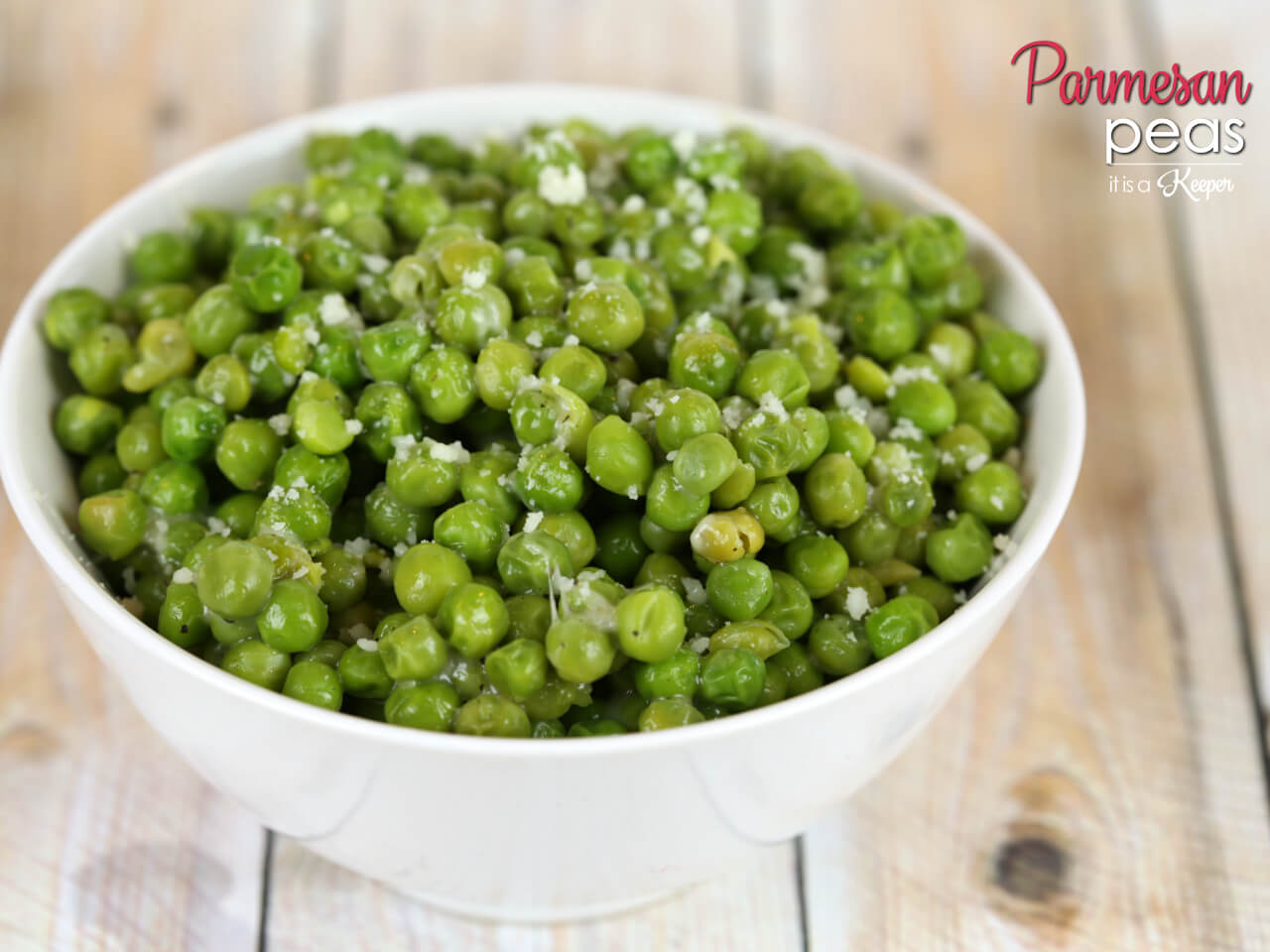 Parmesan Peas - this is one of my family's favorite easy side dish recipes