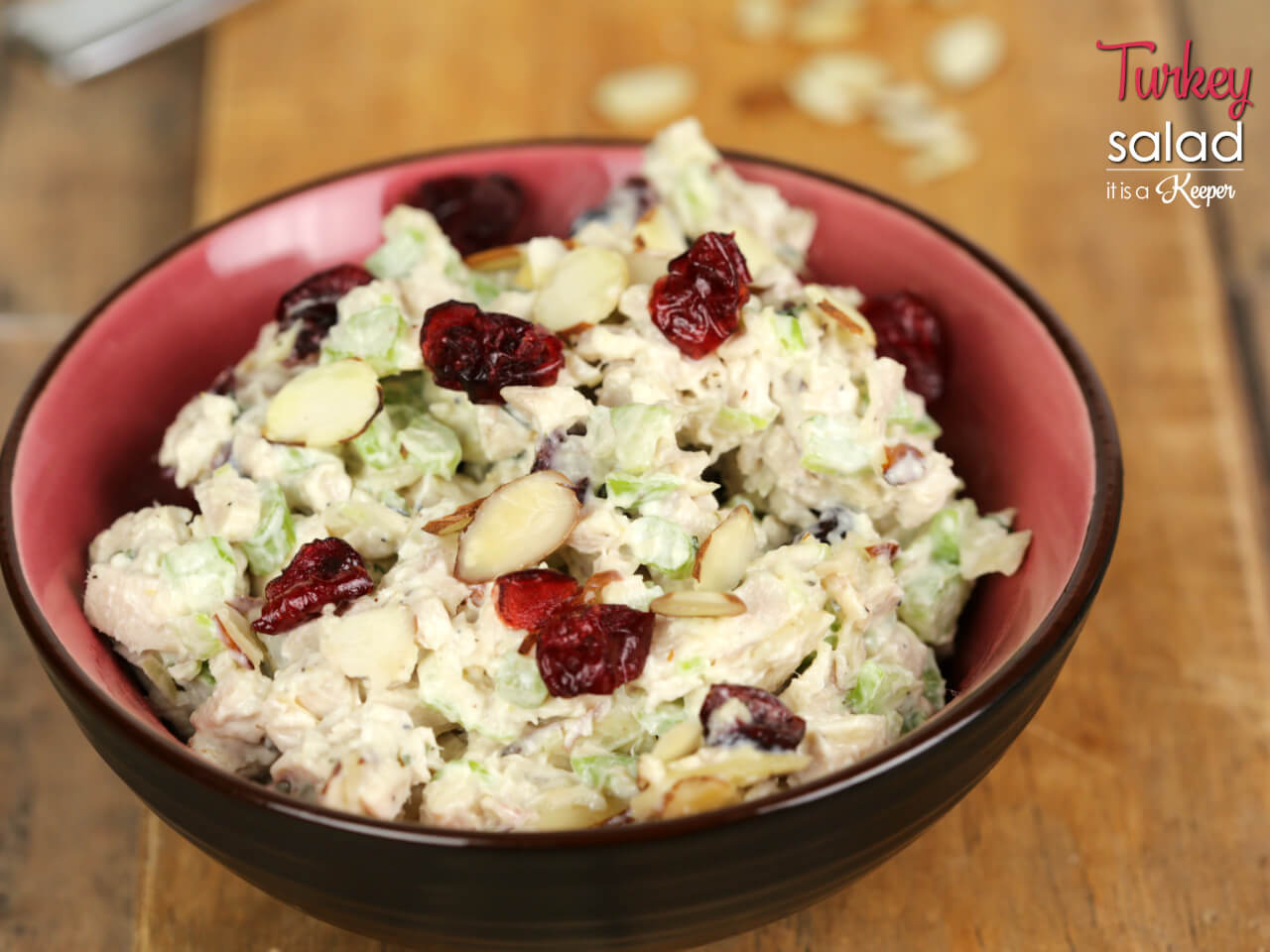 Turkey Salad - this easy recipe is a great way to use Thanksgiving leftovers