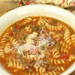 Sausage and Pepper Soup - the easy soup recipe is ready in under 30 minutes