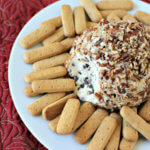 Chocolate Chip Cheese Ball - This Chocolate Chip Cheese Ball is an easy appetizer recipe that's the perfect holiday party treat