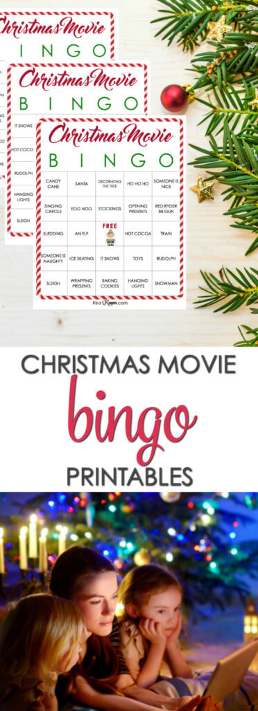 Christmas Movie Bingo Printables - these free printables are perfect your holiday family move night