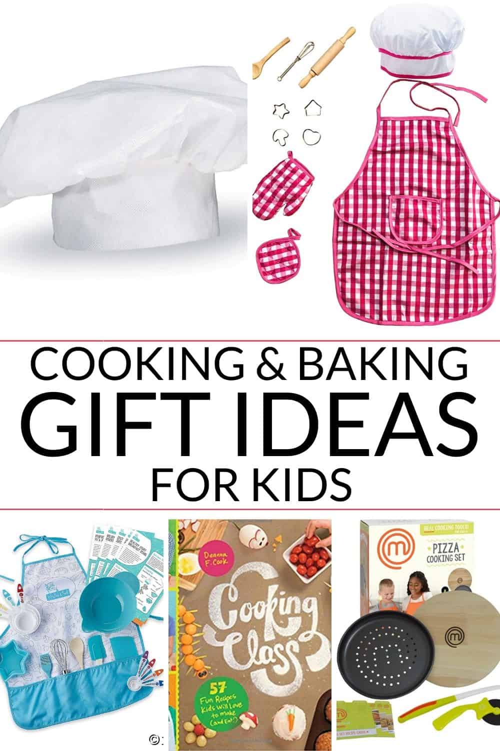 Collection of cooking gifts for kids