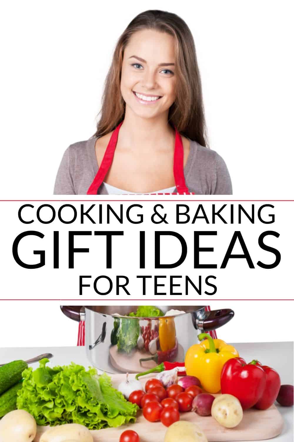 cooking gifts with a teen and vegetables