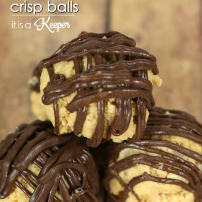 No Bake Peanut Butter Crisp Balls - this is an easy cookie recipe that kids can help make