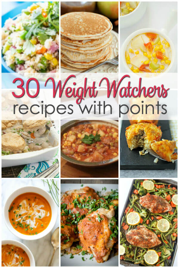 Over 30 Weight Watchers recipes with points - including breakfast, lunch and dinner 