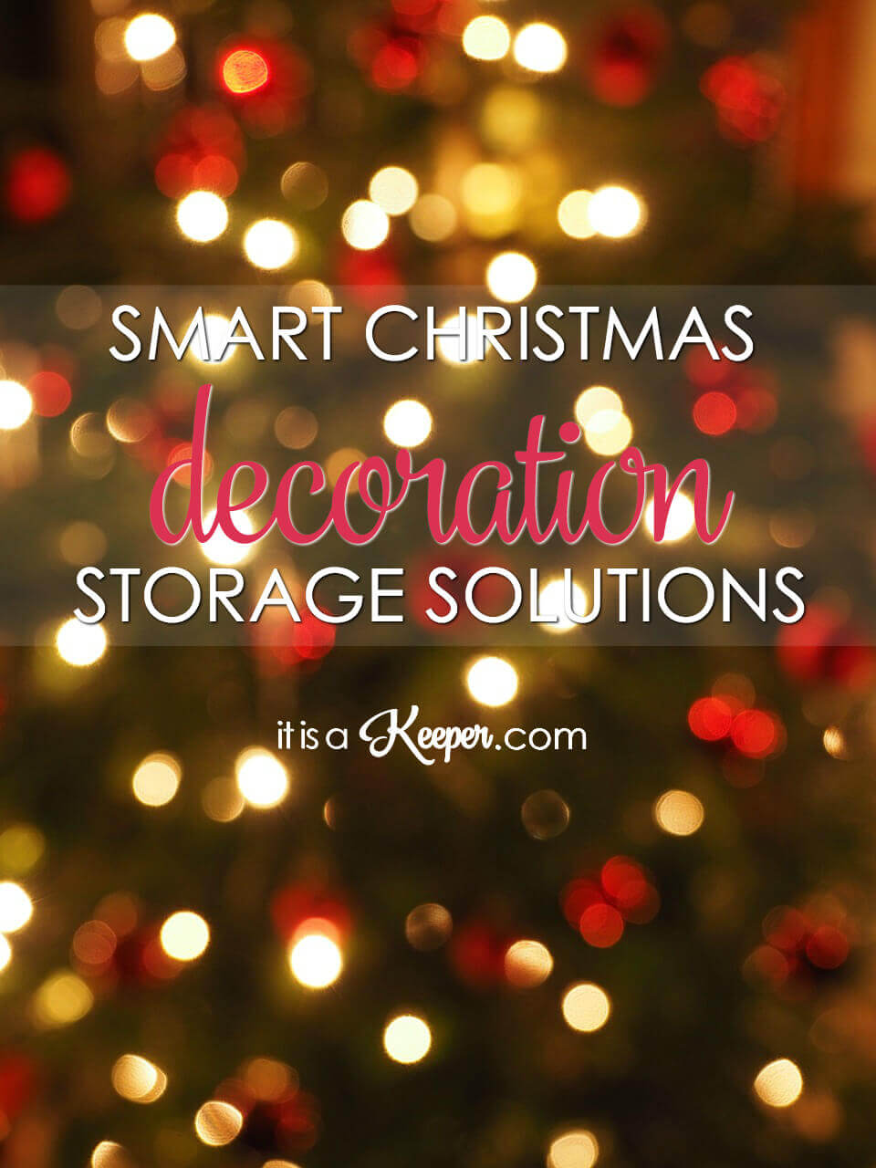 Smart Christmas decoration storage ideas