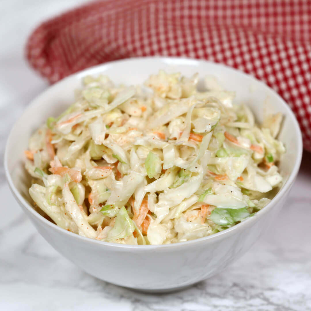 Chipotle Slaw - this easy coleslaw recipe is a little sweet, a little spicy and very creamy
