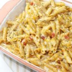 Baked 3 Cheese Penne Casserole - this meatless casserole is an easy make ahead recipe