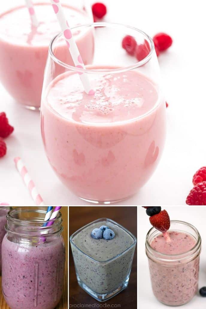 collection of banana smoothie recipes