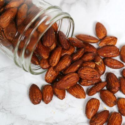 Tex Mex Roasted Almonds - this easy snack recipe is ready in less than 20 minutes