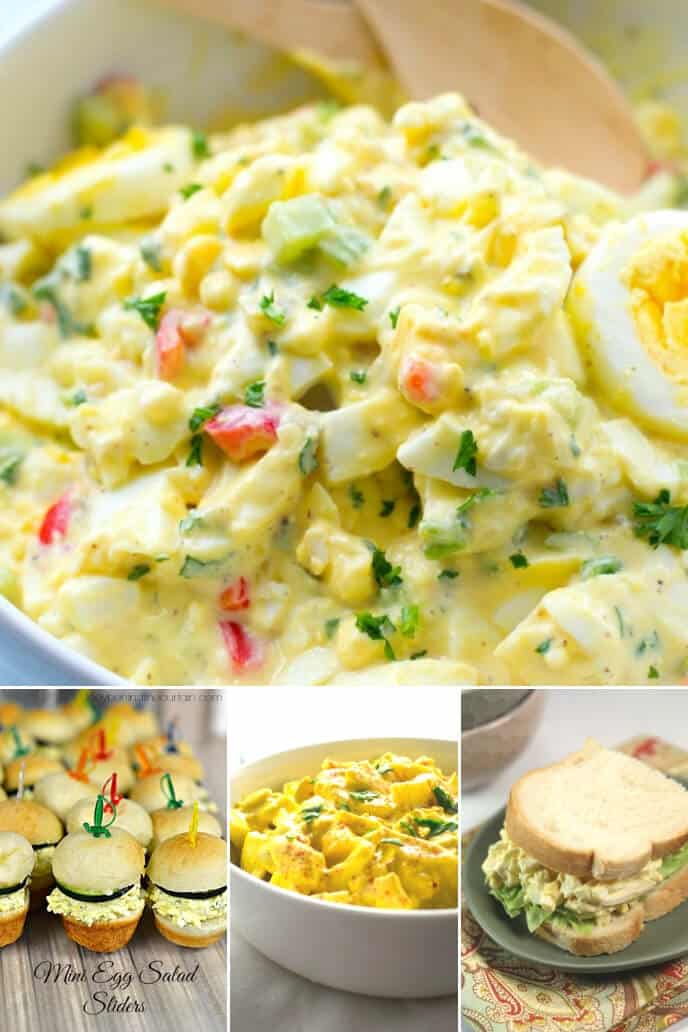 A collection of classic egg salad recipe