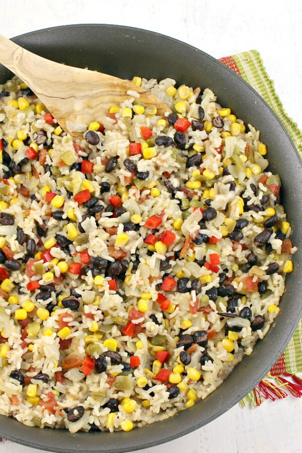 Easy Mexican Rice - this easy side dish recipe is full of flavor