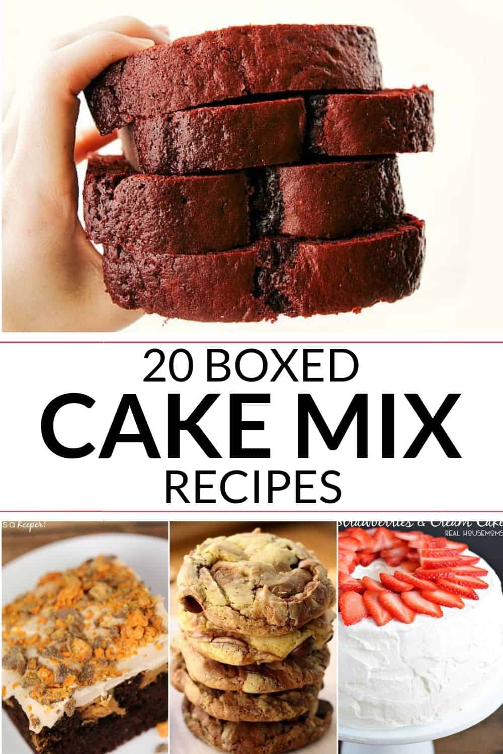 Collection of box cake mix recipes