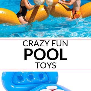 Collection of fun swimming pool toys