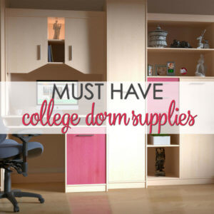 Must Have Dorm Room Essentials List - a great list of innovative and fun college dorm supplies