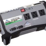 A power inlet that has 3 outlets for electronics or electric powered party games/accessories.
