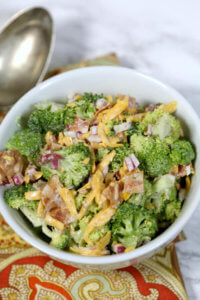 Broccoli Salad with Bacon and Cheese - this is one of the best easy salad recipes