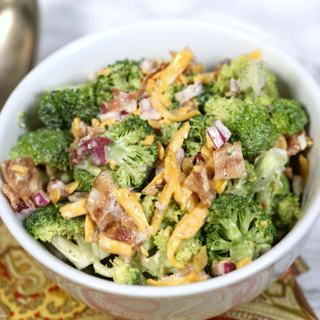 Broccoli Salad with Bacon and Cheese - this is one of the best easy salad recipes