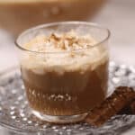 A side view of the drink.